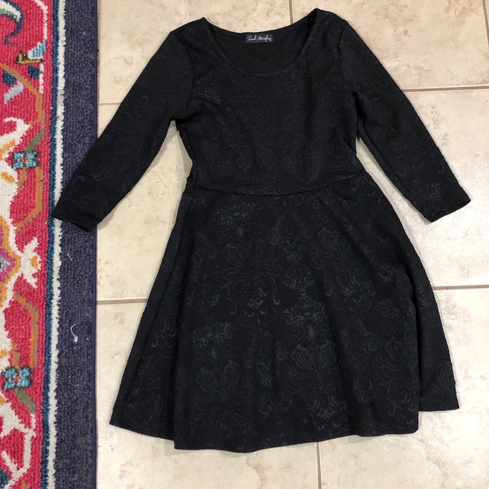 Black skater dress.